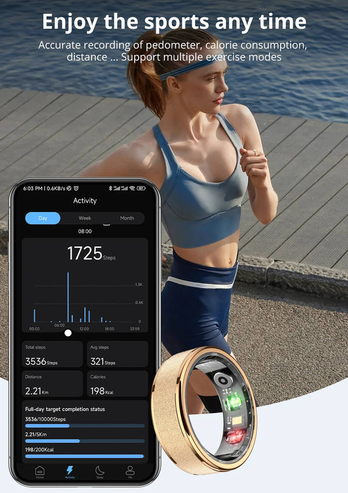 ✨BalanceRing Elegance – Slimme Ring voor Gezondheid, Slaap & Sport